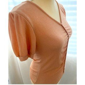 Puff Sleeve Shimmer Top